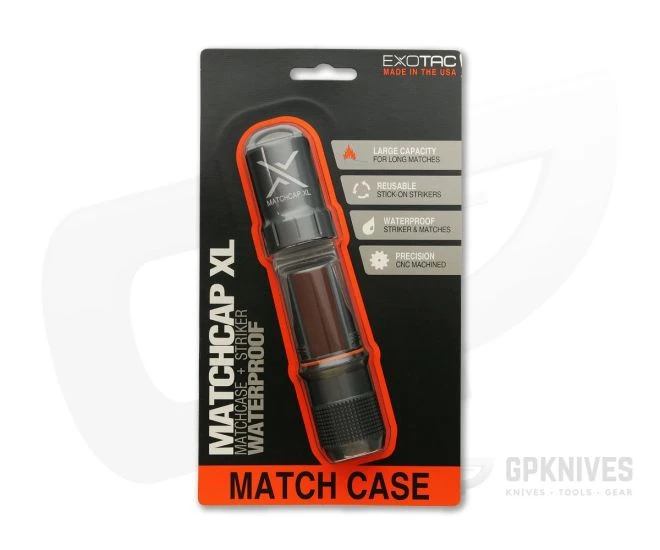 Exotac MatchCap XL Gunmetal Gray 4100-GUN - Image 2