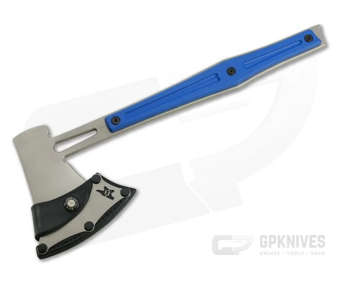 Buck 076 Legacy Kinetic Series Throwing Axe Blue G10 Handles 0076BLS - Image 2