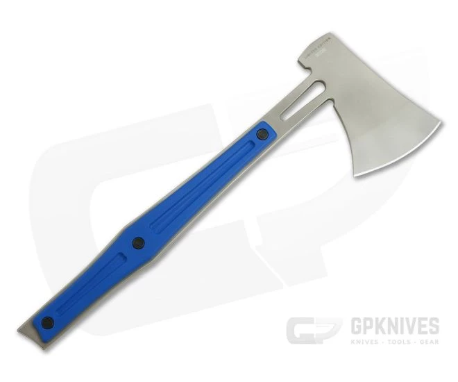 Buck 076 Legacy Kinetic Series Throwing Axe Blue G10 Handles 0076BLS - Image 3
