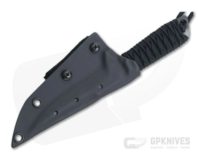 M. Strider Knives WP Hand Ground Trailing Point Tiger Stripe PSF27 Black Paracord - Image 2