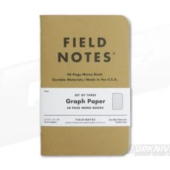 Field Notes Original Kraft Graph Paper Memo Notebook 3 Pack