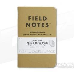 Field Notes Original Kraft Mixed Set Memo Notebook 3 Pack