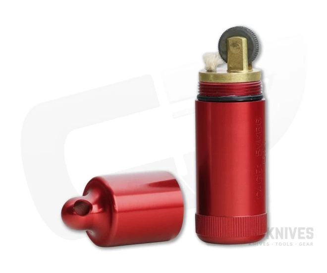 Maratac CountyComm XL Peanut Lighter Anodized Aluminum Red