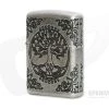 Zippo Windproof Lighter Tree of Life Antique Silver MultiCut Engraved Armor Case 29670