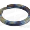 Ti Survival Titanium Split Ring Stonewashed Flame Anodized Rings Key Ring