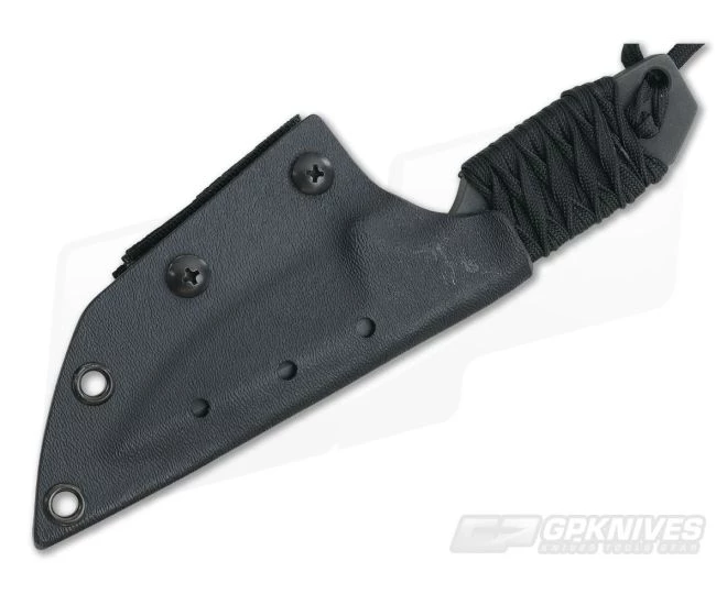 M. Strider Knives WP Hand Ground Spear Point Black ATS-34 Paracord Wrap 054 - Image 2