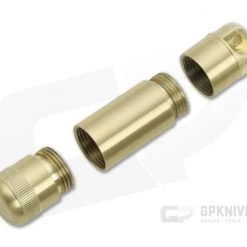 Maratac A/B Cache Dual Compartment Capsule Brass