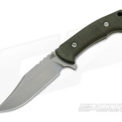 Hinderer Ranch Bowie Stonewashed CPM-3V Green Micarta Fixed Blade 0649