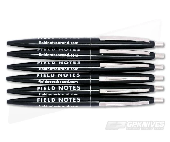 Field Notes Clic Pen 6-Pack Black Ink Pens
