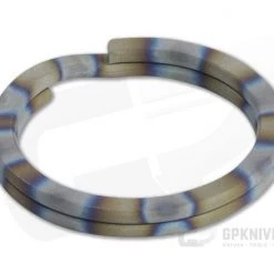 Ti Survival Titanium Split Ring 25mm Sandblasted Flamed Rings