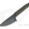 M. Strider Knives WP Hand Ground Wide Spear Point Black PSF27 Camo Paracord