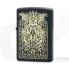 Zippo Lighter Matte Black Cthulhu Monster Design 29965