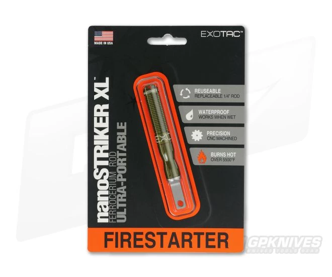 Exotac nanoSTRIKER XL Fire Starter OD Green 3100-OD