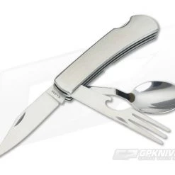 Kabar Hobo Stainless Fork Knife Spoon Folder 1300