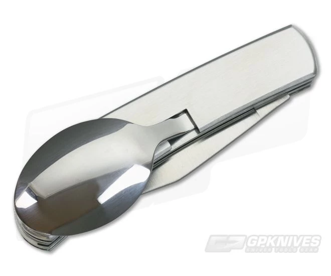 Kabar Hobo Stainless Fork Knife Spoon Folder 1300 - Image 3