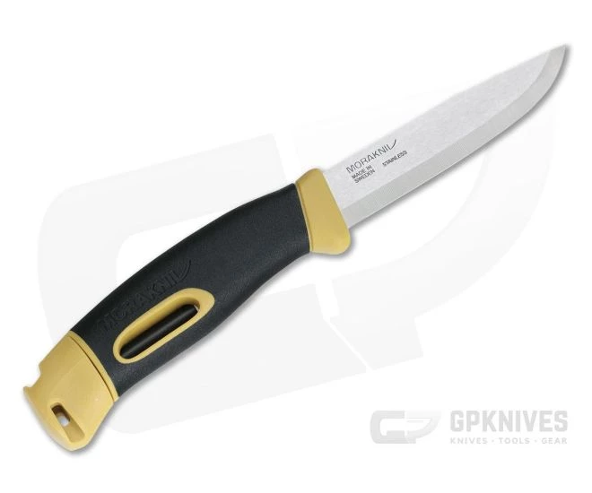 Morakniv Companion Spark Knife with Integral Fire Steel Yellow - Image 3