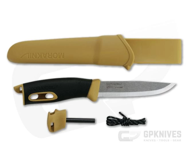 Morakniv Companion Spark Knife with Integral Fire Steel Yellow - Image 4