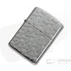 Zippo Windproof Lighter Armor Geometric Weave Design Black Ice 49173