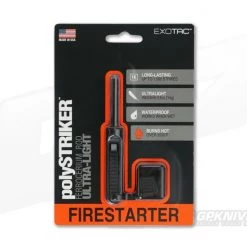 Exotac polySTRIKER Fire Starter Black 1600-BLK