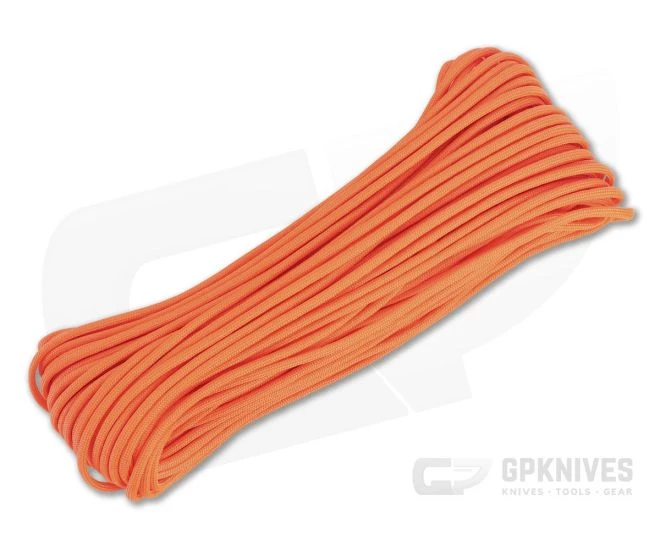 550 Paracord Safety Orange 100 Feet