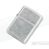 Zippo Windproof Lighter Antiqued Finish Silver Armor Case