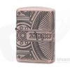 Zippo Windproof Lighter Armor Steampunk Gears Antique Copper MultiCut Engraved