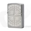 Zippo Windproof Lighter Engraved Compass Black Ice