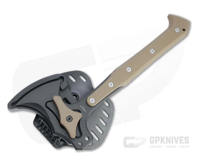 Hogue EX-T01 Black Cerakote S7 Flat Dark Earth G10 Tactical Tomahawk 35777 - Image 2