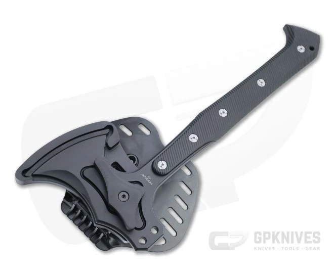 Hogue EX-T01 Black Cerakote S7 Solid Black G10 Tactical Tomahawk 35779 - Image 2