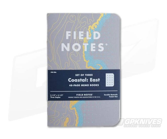 Field Notes Coastal: East 48-Page Limited Notebook 3 Pack
