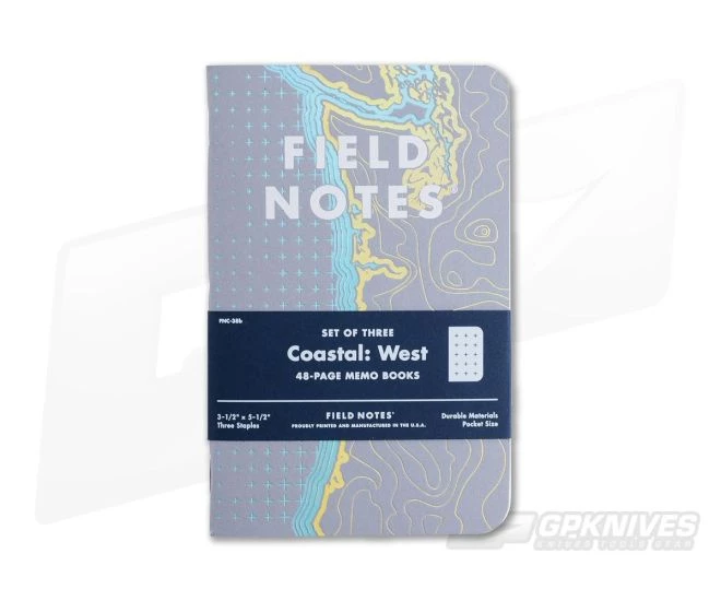 Field Notes Coastal: West 48-Page Limited Notebook 3 Pack