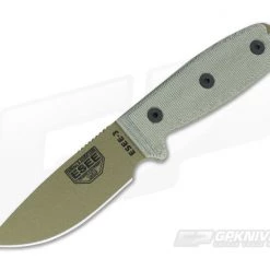 ESEE 3 Plain Edge with MOLLE Back Dark Earth Blade