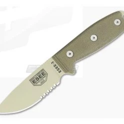 ESEE 3S Partially Serrated Desert Tan OD Sheath