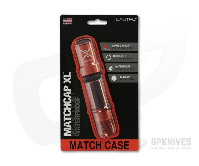 Exotac MatchCap XL Blaze Orange 4100-ORG - Image 2