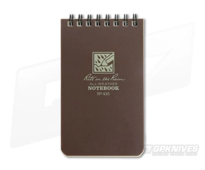 Rite In The Rain 3" x 5" All-Weather Notebook Brown