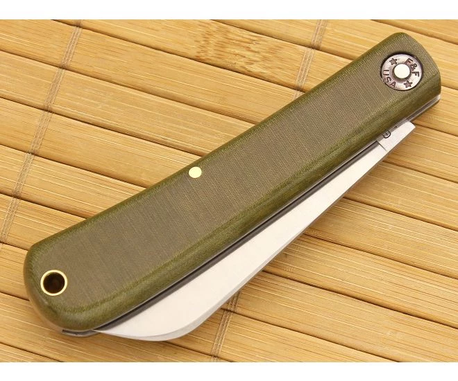 Farm and Field Tool Hayn' Helper Sheepfoot Green Linen Micarta - Image 2
