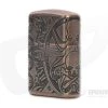 Zippo Windproof Lighter Armor Nautical Scene Antique Copper MultiCut Engraved