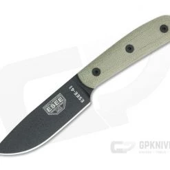 ESEE 4HM-K Black Plain Edge Rounded Handle Kydex Sheath