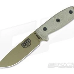 ESEE 4 Plain Edge with MOLLE Back Dark Earth Blade