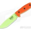 ESEE 4 Venom Green Plain Edge Orange G10 Black Sheath