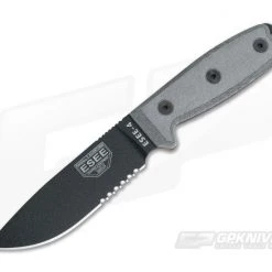 ESEE 4S Part Serrated Blade Black Sheath