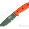 ESEE 4S Part Serrated OD Blade Orange G10