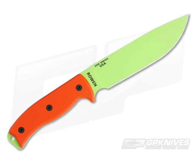 ESEE 6 Venom Green Plain Edge Orange G10 Black Sheath - Image 3