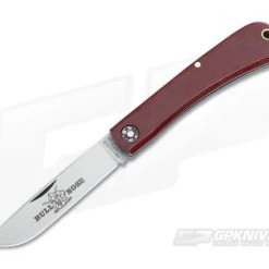 Farm and Field Tool Bullnose Work Knife Burgundy Micarta