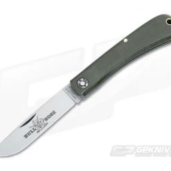Farm and Field Tool Bullnose Work Knife Green Micarta