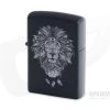 Zippo Lighter Aztec Lion Matte Black Windproof Lighter 77418