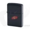 Zippo Lighter Glowing Red Eye Dragon Matte Black Windproof Lighter 80830