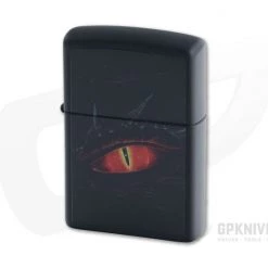 Zippo Lighter Glowing Red Eye Dragon Matte Black Windproof Lighter 80830