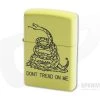 Zippo Lighter "Dont Tread On Me" Matte Yellow Windproof Lighter 80900
