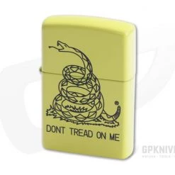 Zippo Lighter "Dont Tread On Me" Matte Yellow Windproof Lighter 80900
